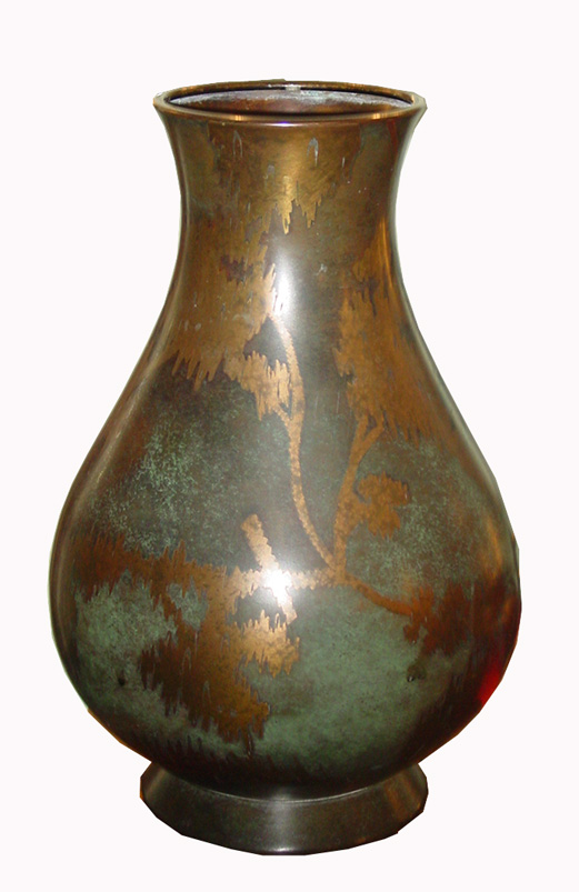 Vaso in metallo Design Wmf decorato del XX Secolo Opera d'arte esemplare - Robertaebasta® Art Gallery opere d’arte esclusive.